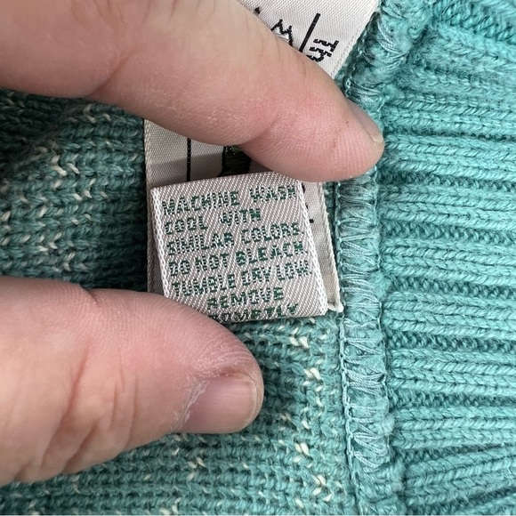Vintage sweater vest, the fox sweater, size small light teal JCPenney - Picture 2 of 13